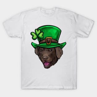 St Patricks Day Chocolate Labrador Retriever T-Shirt